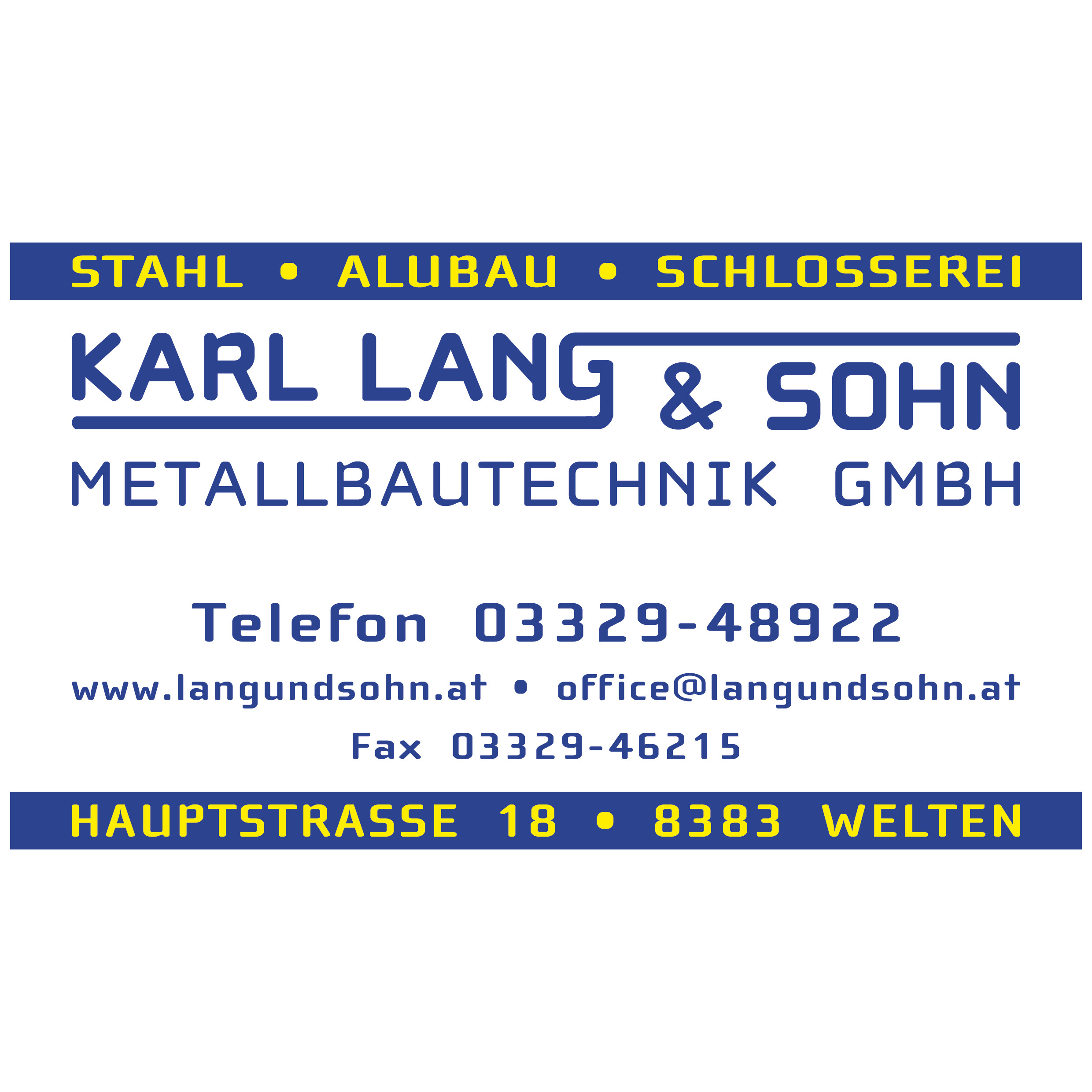 Logo von Karl Lang & Sohn Metallbautechnik GmbH