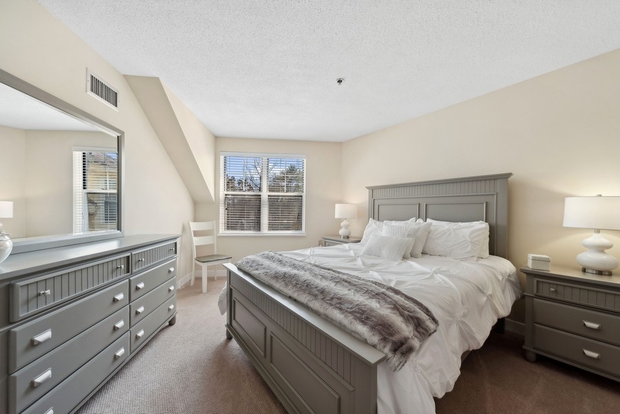 The Gables at Winchester model apartment bedroom