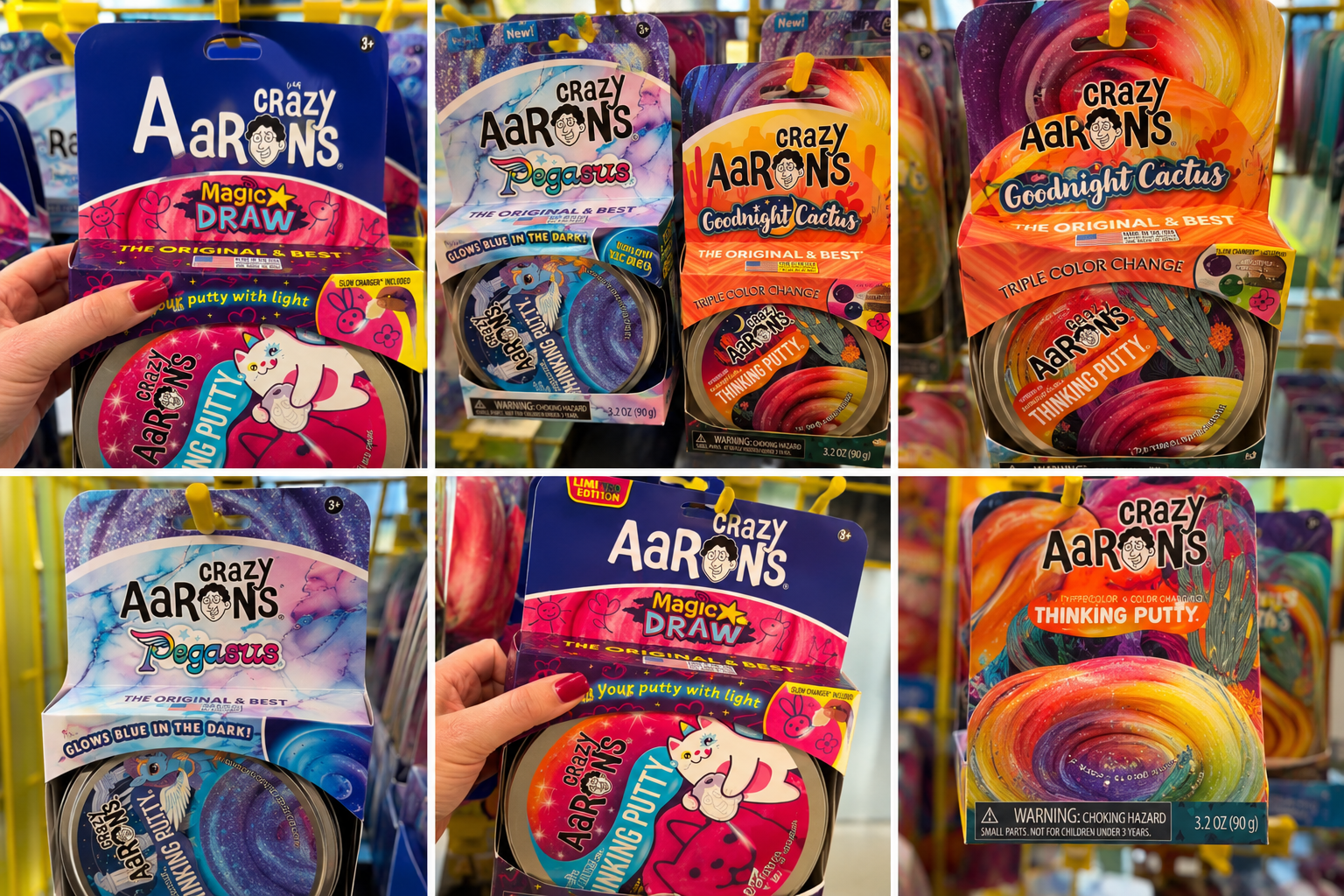 Crazy Aaron's Thinking Putty is back in limited quantities, including the popular MEGA Tin! Explore fun new colors, unique effects, and collectible favorites before they disappear. Stop by today and grab yours while supplies last.