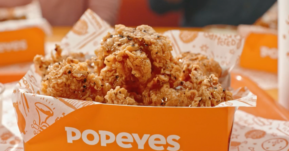 New Honey Lemon Pepper Wings Popeyes Louisiana Kitchen Tracy (209)830-1111