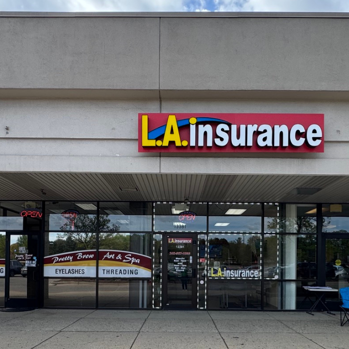 Exterior of the L.A. Insurance located at 13381 West 10 Mile Rd. in MI