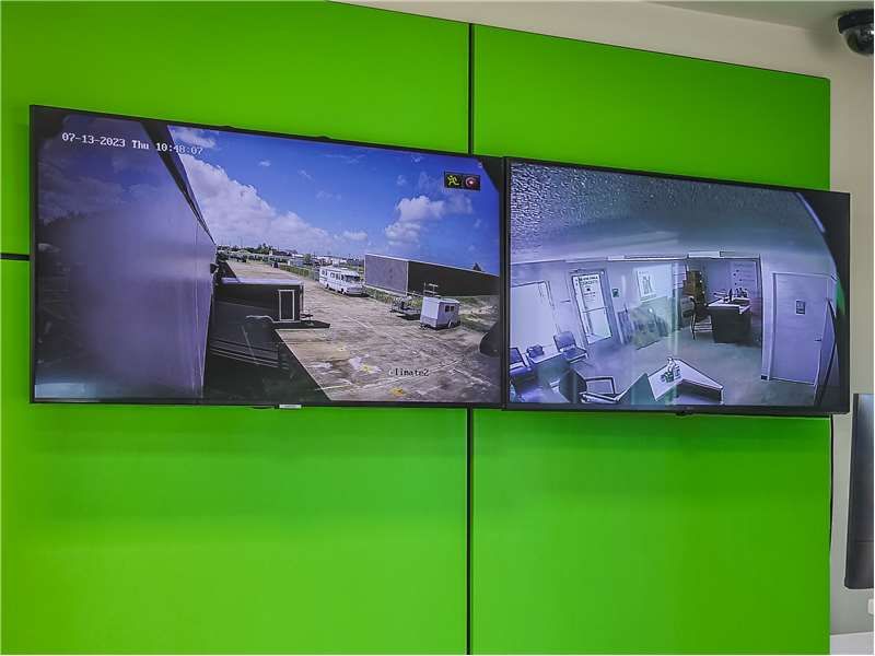 Security Screens - Extra Space Storage at 807 Brazospark Dr, Clute, TX 77531