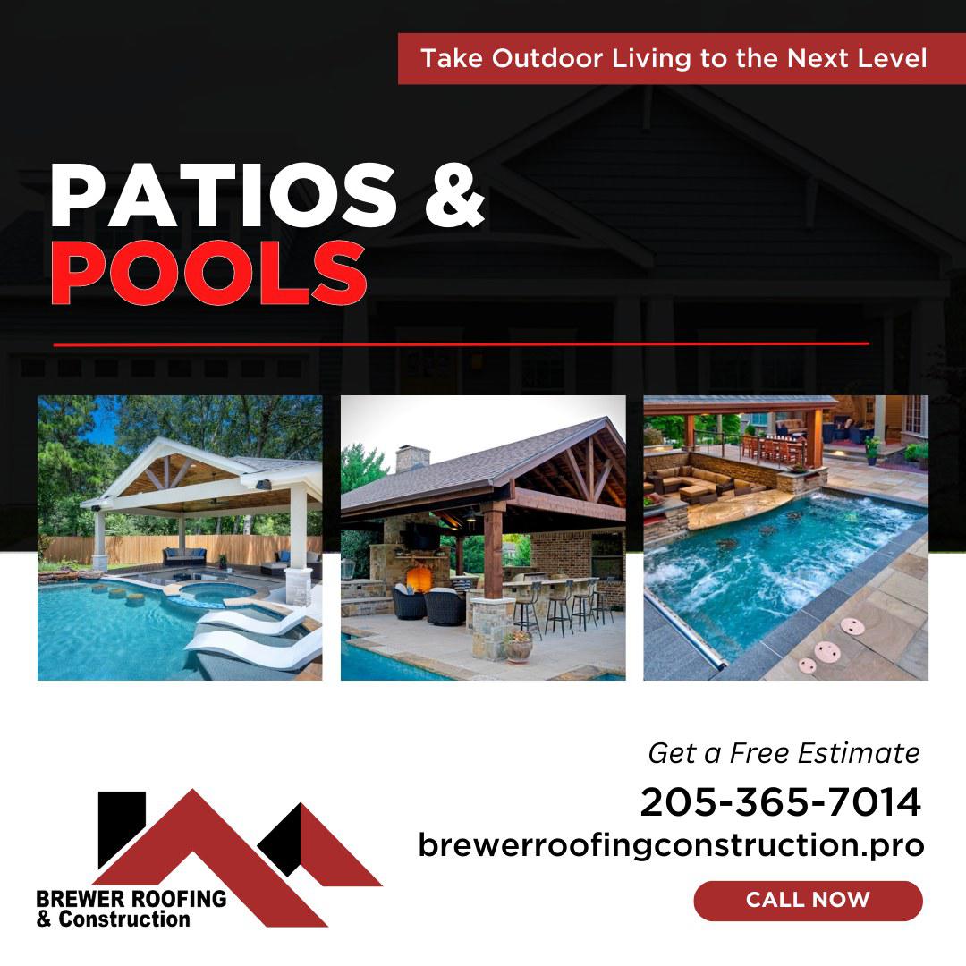 You'll never want to leave your own backyard with a professionally designed and built outdoor pool or patio. Trust our experienced team to assist you in creating a functional, affordable, and luxurious outdoor space that will make you fall in love with your home all over again.