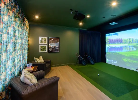 Trackman Professional Custom-Built Golf Simulator 