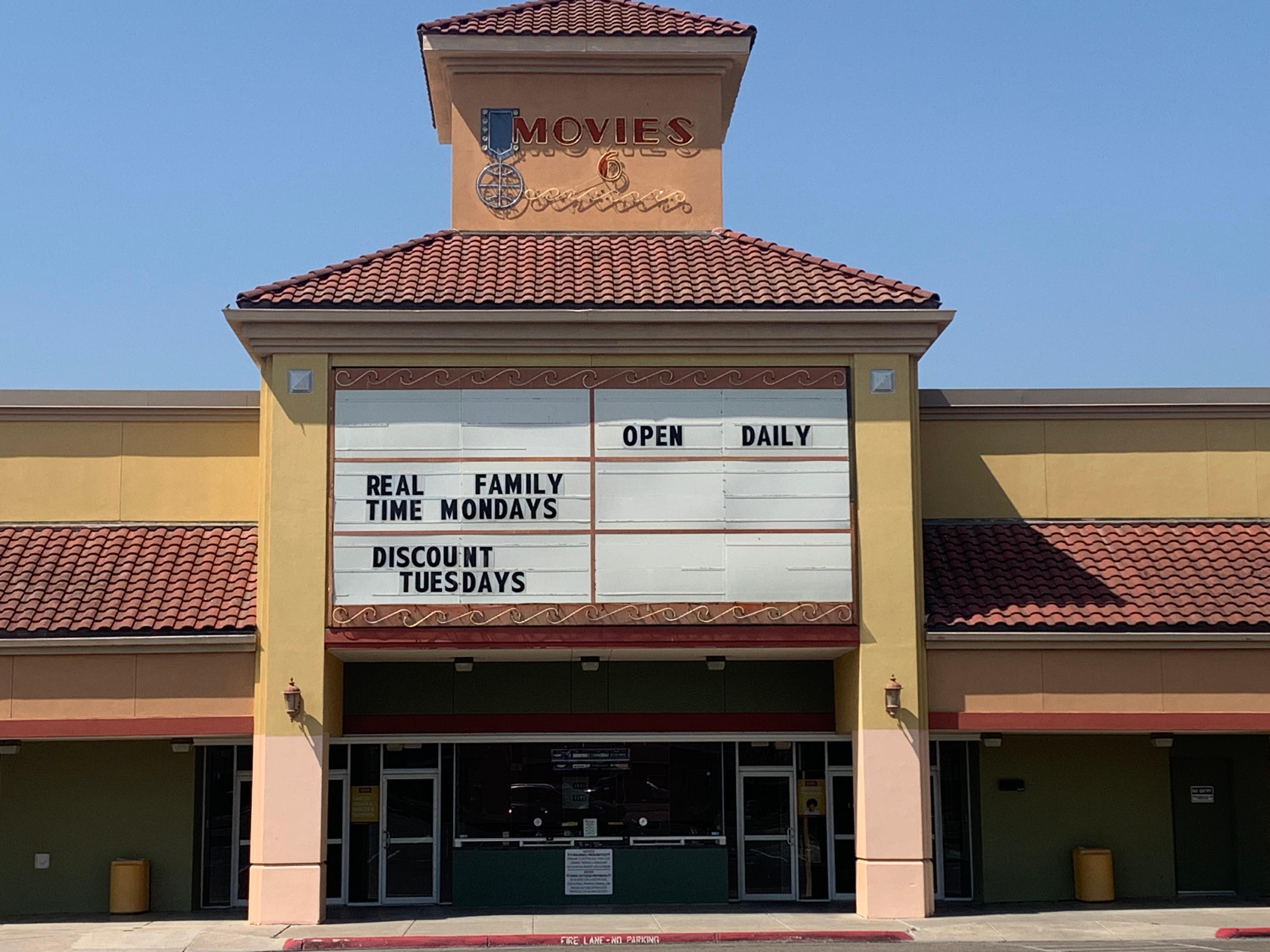 Cinemark Movies 6 McAllen marquee