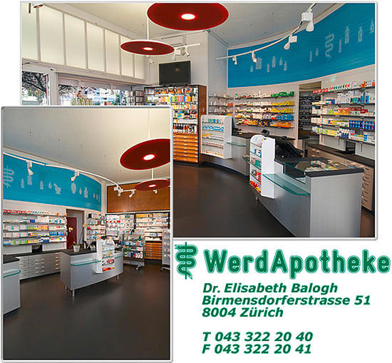 Werd-Apotheke, Birmensdorferstrasse 51 in Zürich