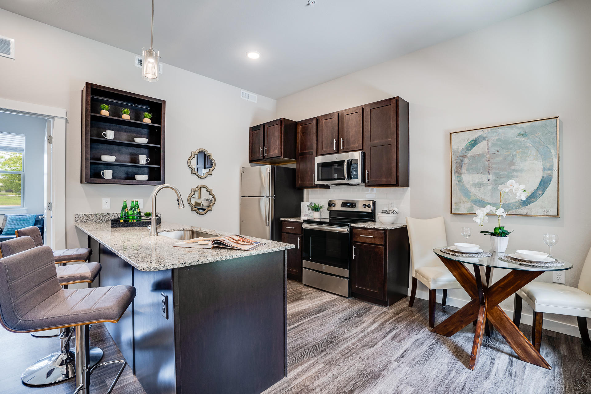 Fully-Equipped Kitchen With Stainless Steel Appliances