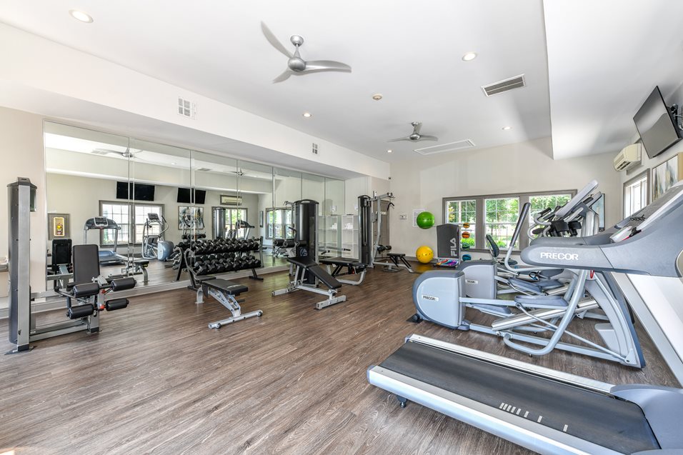 Health and Fitness Center Fully Equipped with state-of-the-art Freemotion Strength Training Equipment at Lake Cameron Apartment Homes