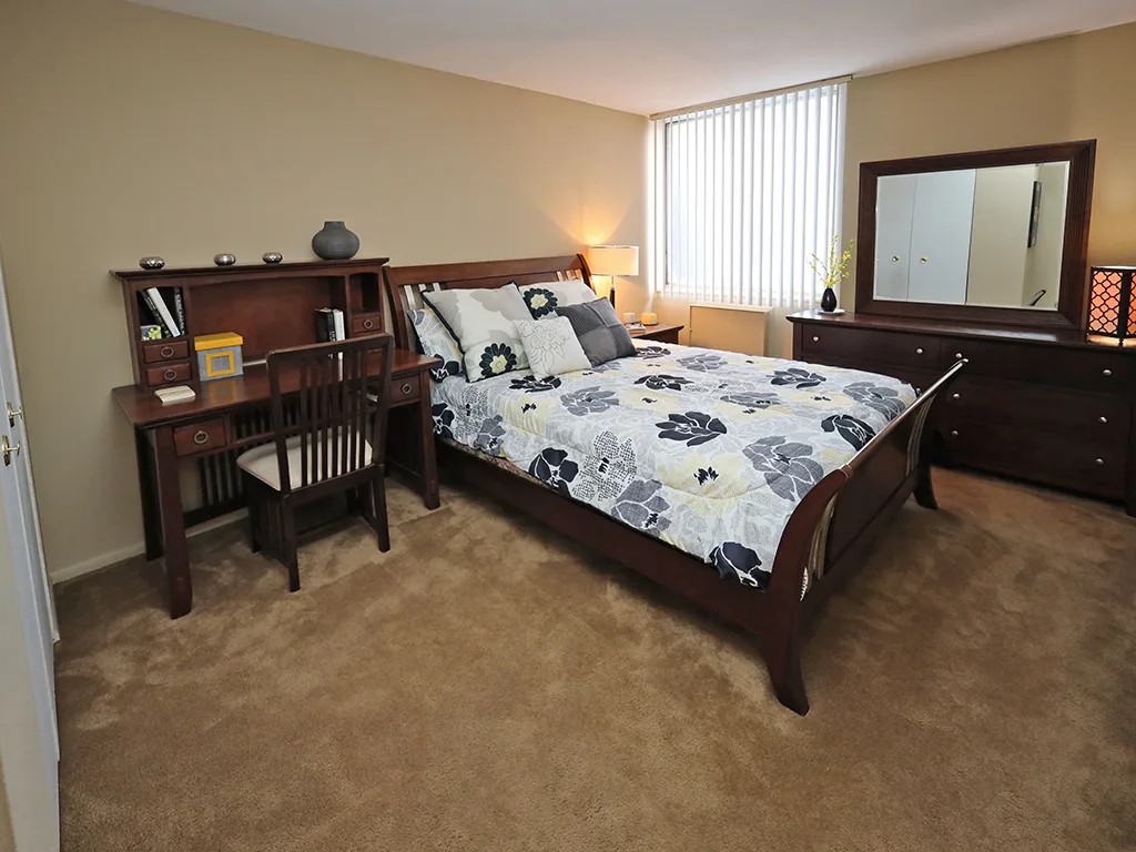 2 Bedroom 1 Bath Model Suite Bedroom 