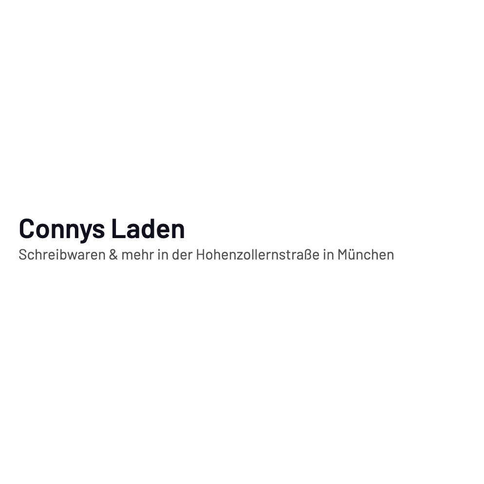 Logo Schreibwaren I Conny's Schreibwaren I München