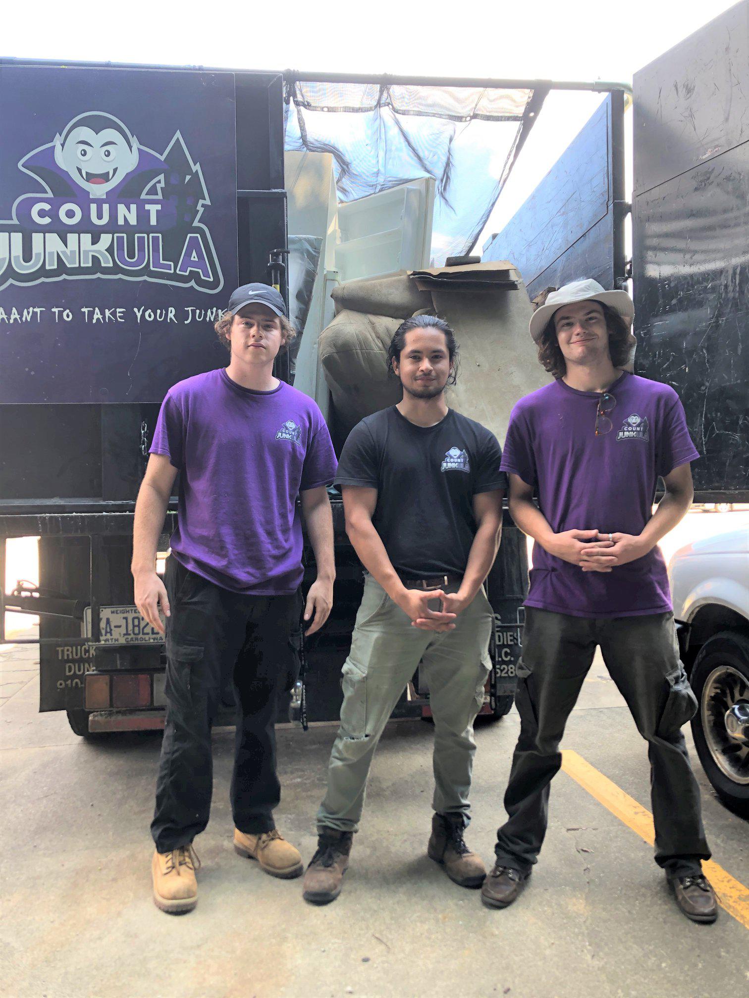 count junkula of raleigh junk removal team