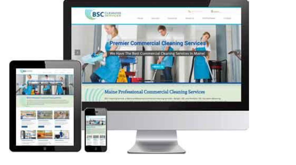 BSC Cleaning Website Rebuild,Graphic Design