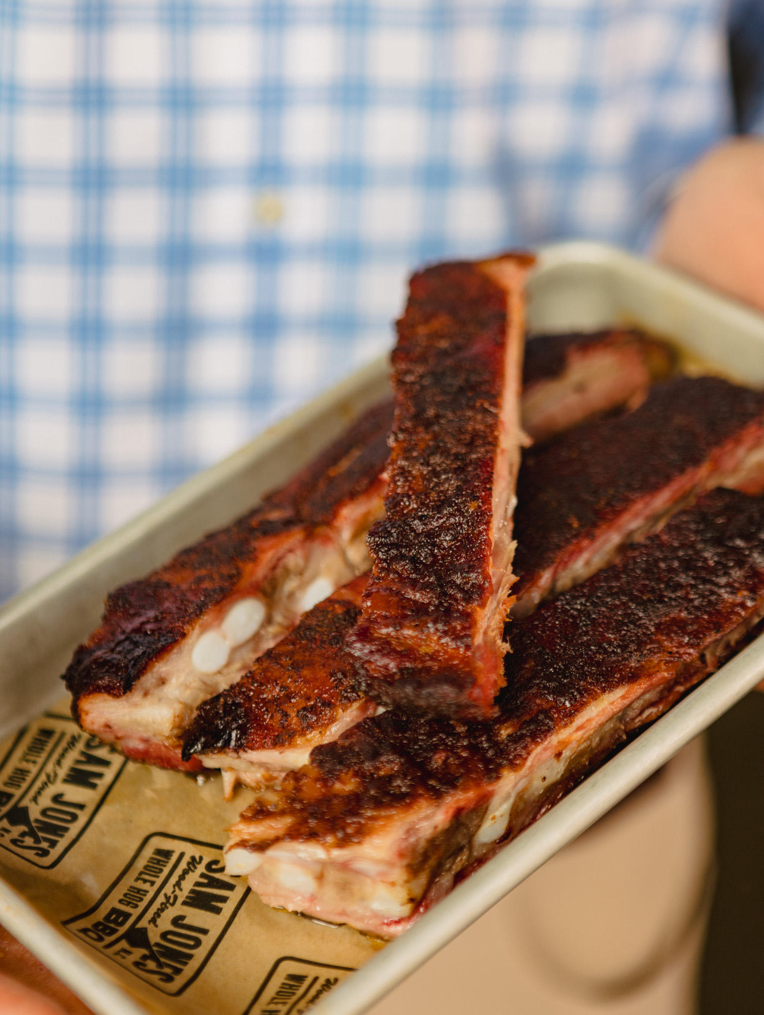 The ribs at Sam Jones BBQ restaurant in downtown Raleigh.