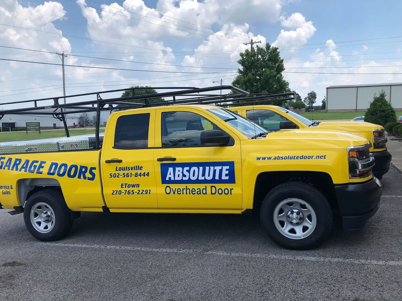 Absolute Overhead Door Service truck
