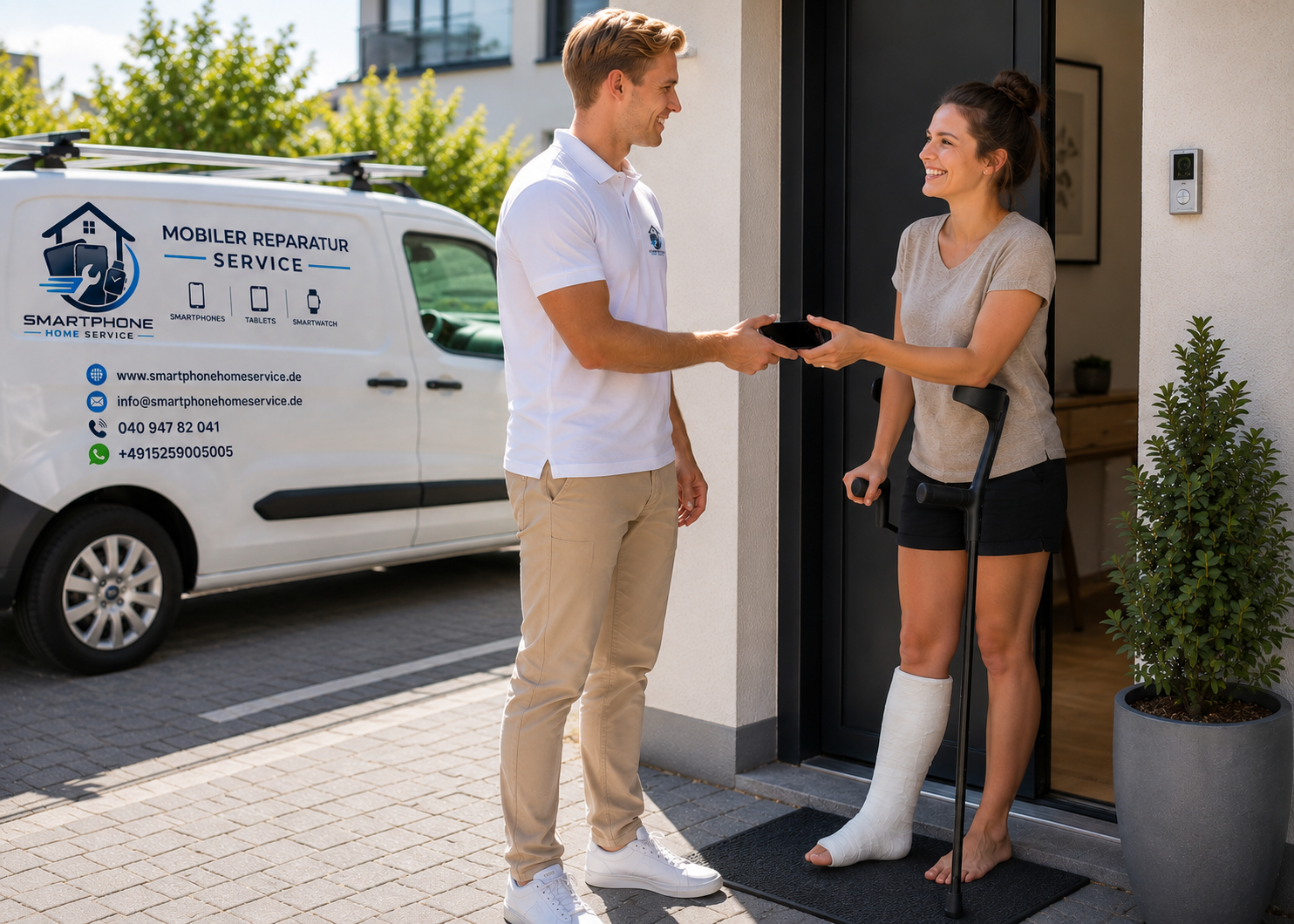 Smartphone Homeservice in Hamburg