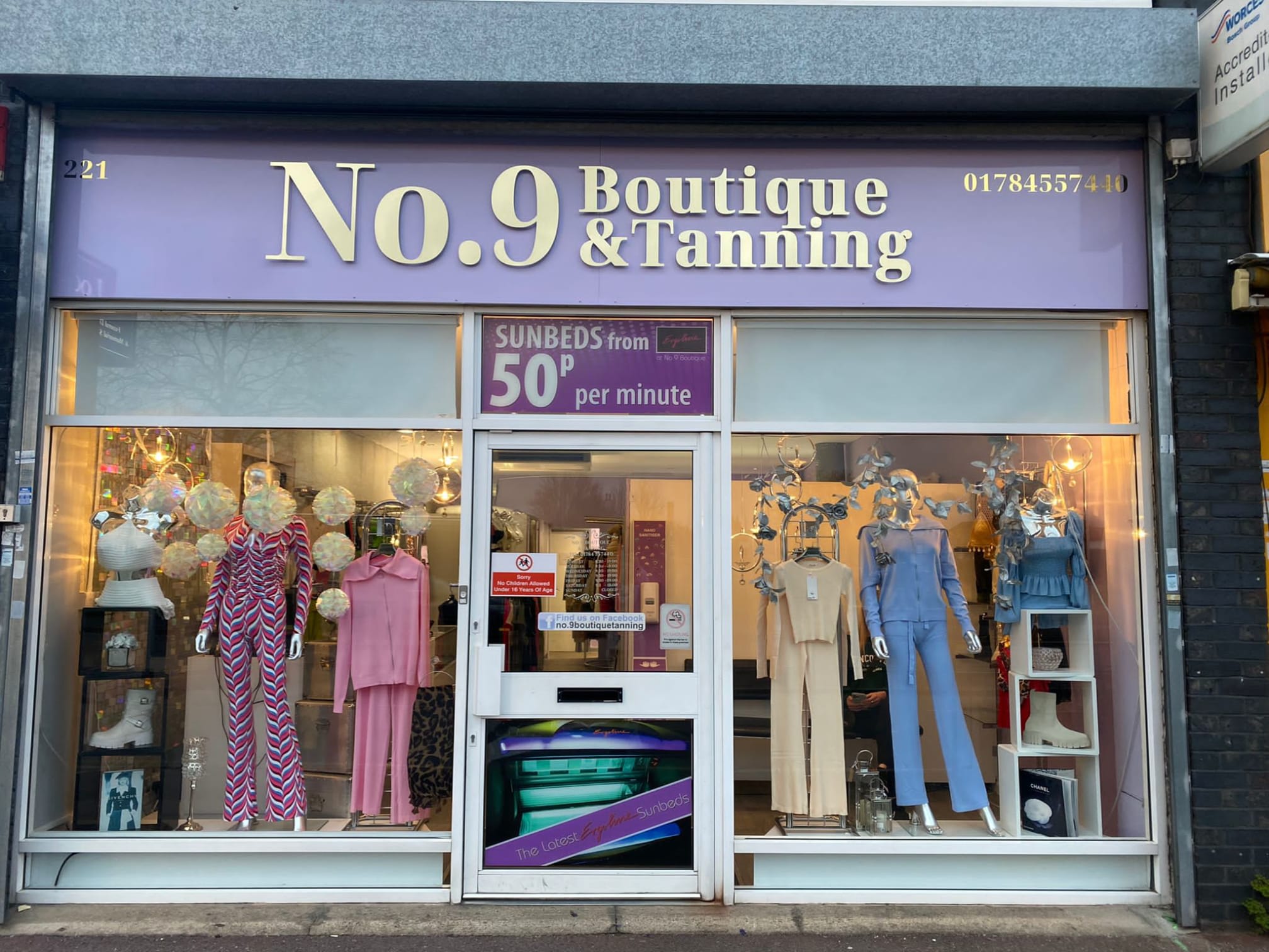 No.9 Boutique & Tanning Ltd Egham 01784 557440