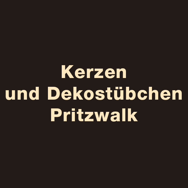 Kerzen & Dekostübchen Pritzwalk Thomas Schlaffke in Pritzwalk - Logo