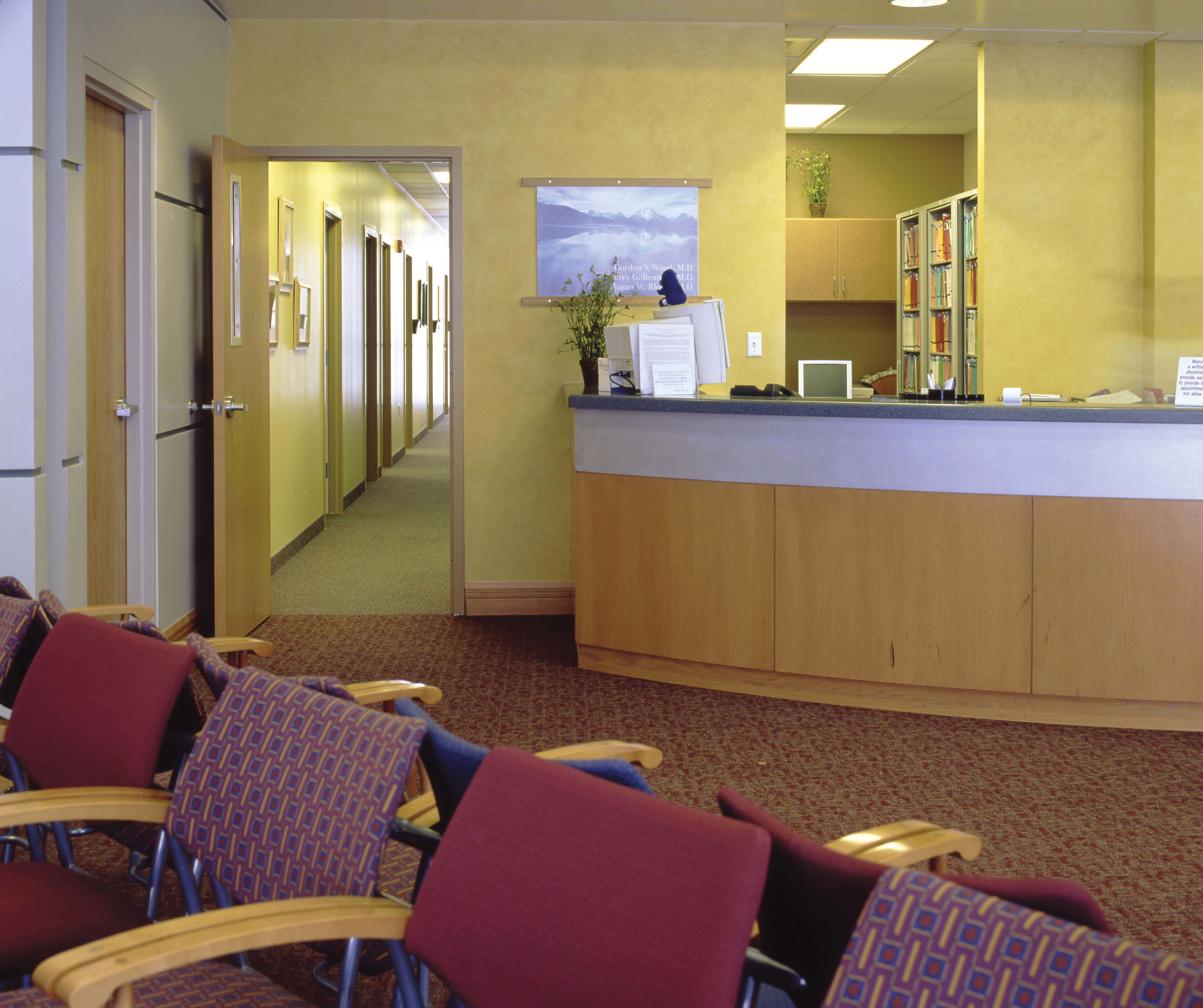 Waiting room after commercial cleaning in Orange County, CA.