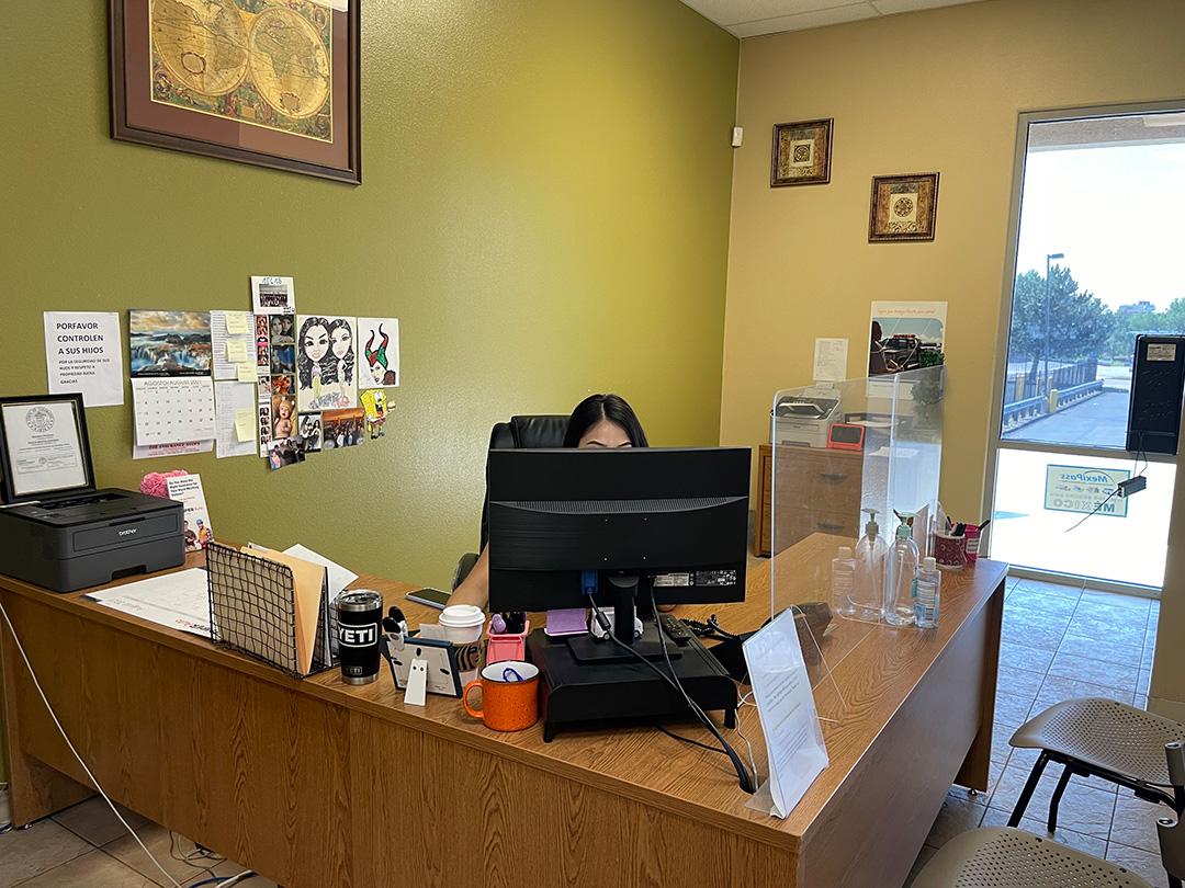 The Insurance Stops Pikes Peak employee hard at work