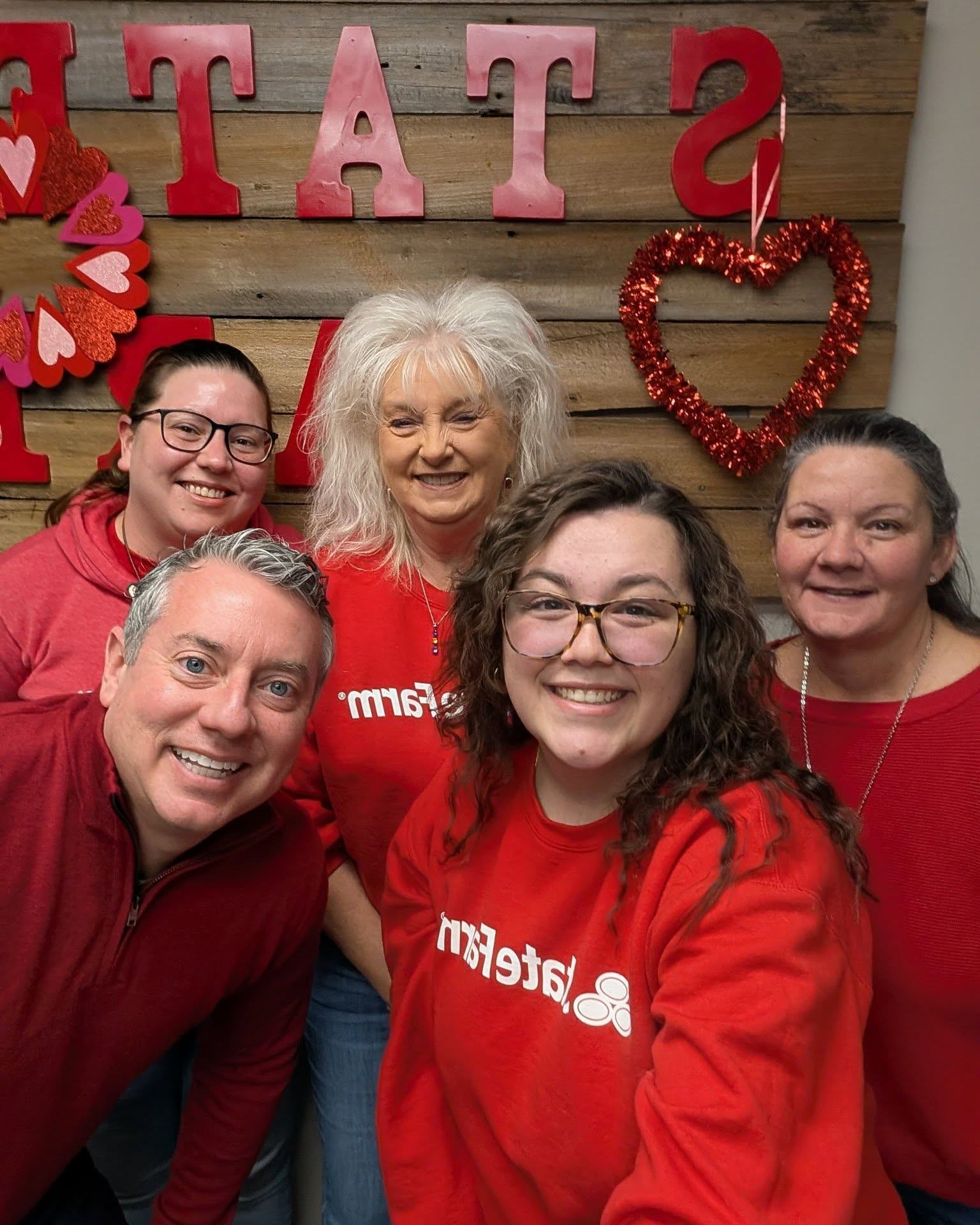 February 6th was wear red day! That's something we are used to doing here at Jason Wade State Farm.