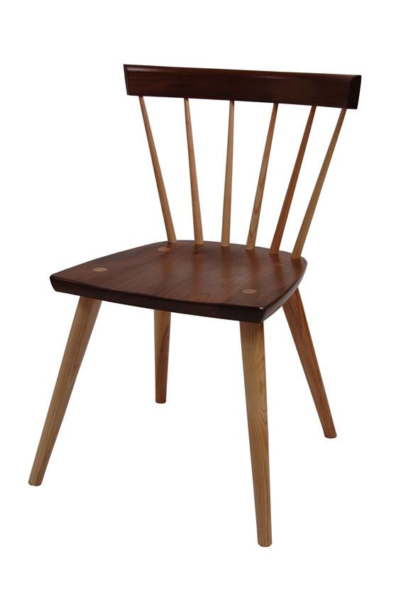 Amish Side Chair Made in the USA with Two Wood Construction