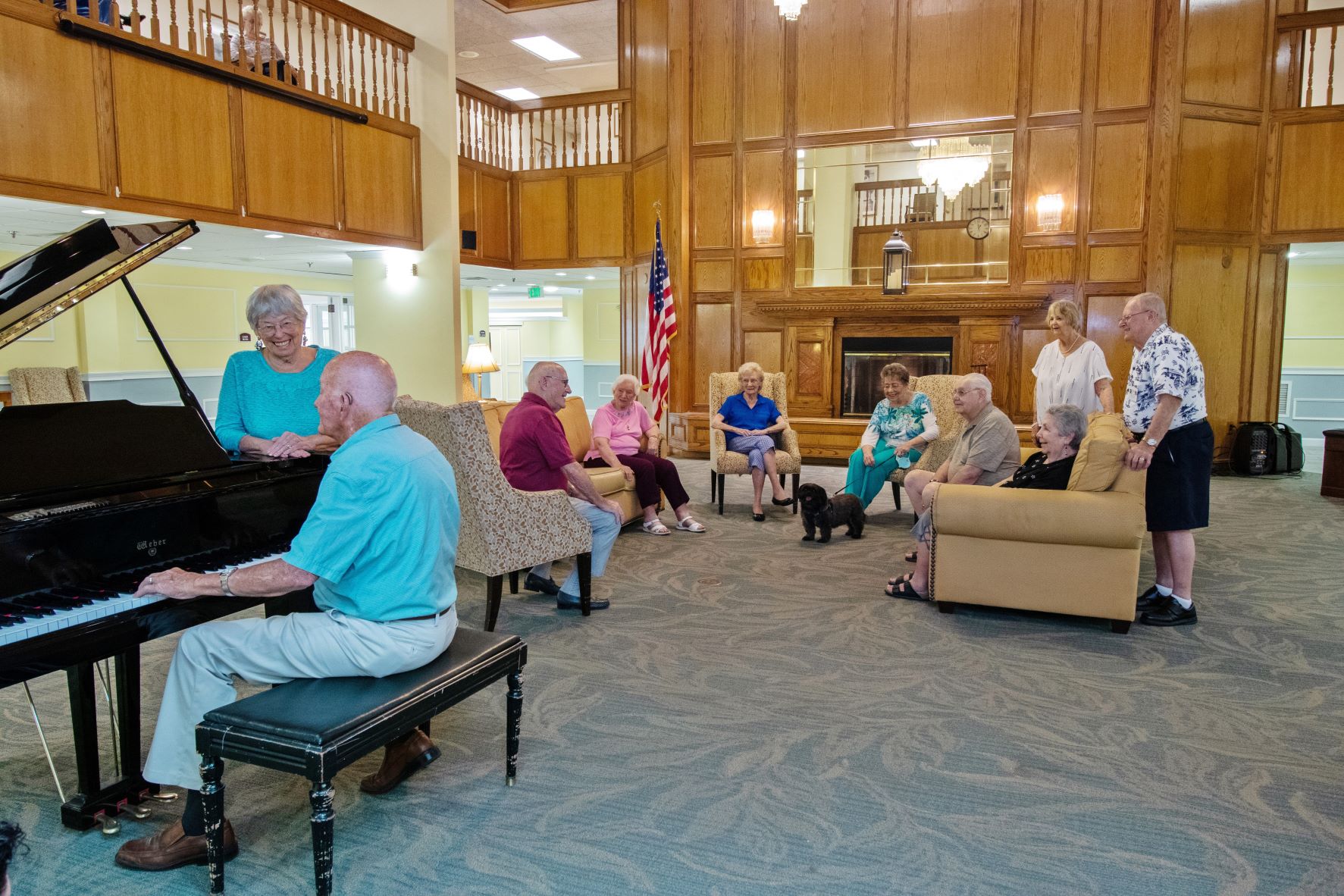 The Palms of Fort Myers boasts a spacious common area for our seniors!