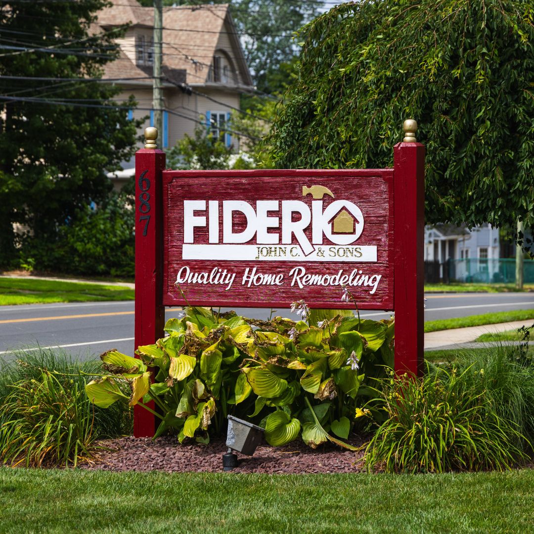 Street-facing view of the branded sign, visible to passing traffic on Broad Street.