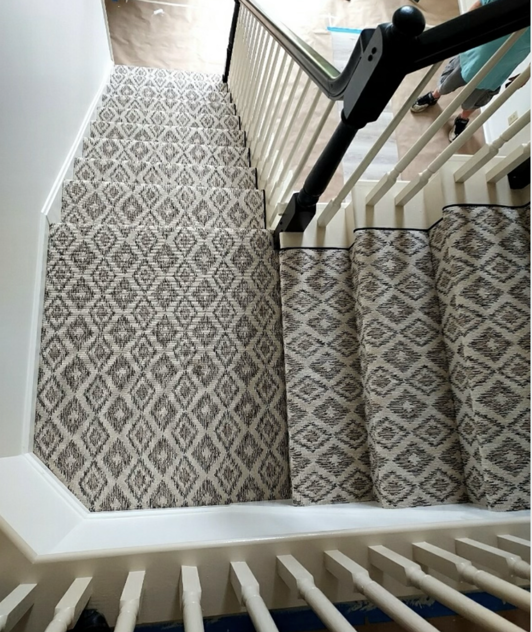 Stair Runners:

Our custom stair runners offer a luxury and tailored look.  Our customers can choose from the hundreds of remnants we have in stock to find what will work best in their space.  Carpet One Lexington is the only flooring store in the Bluegrass that delivers custom stair runners including binding with cotton or leather, surging and borders.