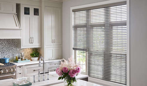 These blinds not only add a rustic charm to your space, but also provide practicality by offering light control and privacy. They create the perfect atmosphere for cooking, dining, and spending time with family and friends!