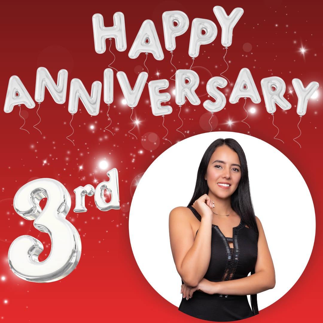 Happy 3rd Work Anniversary to Luisa! We’re so grateful to have you on our team and proud of the growth and success you’ve contributed. Cheers to many more years!