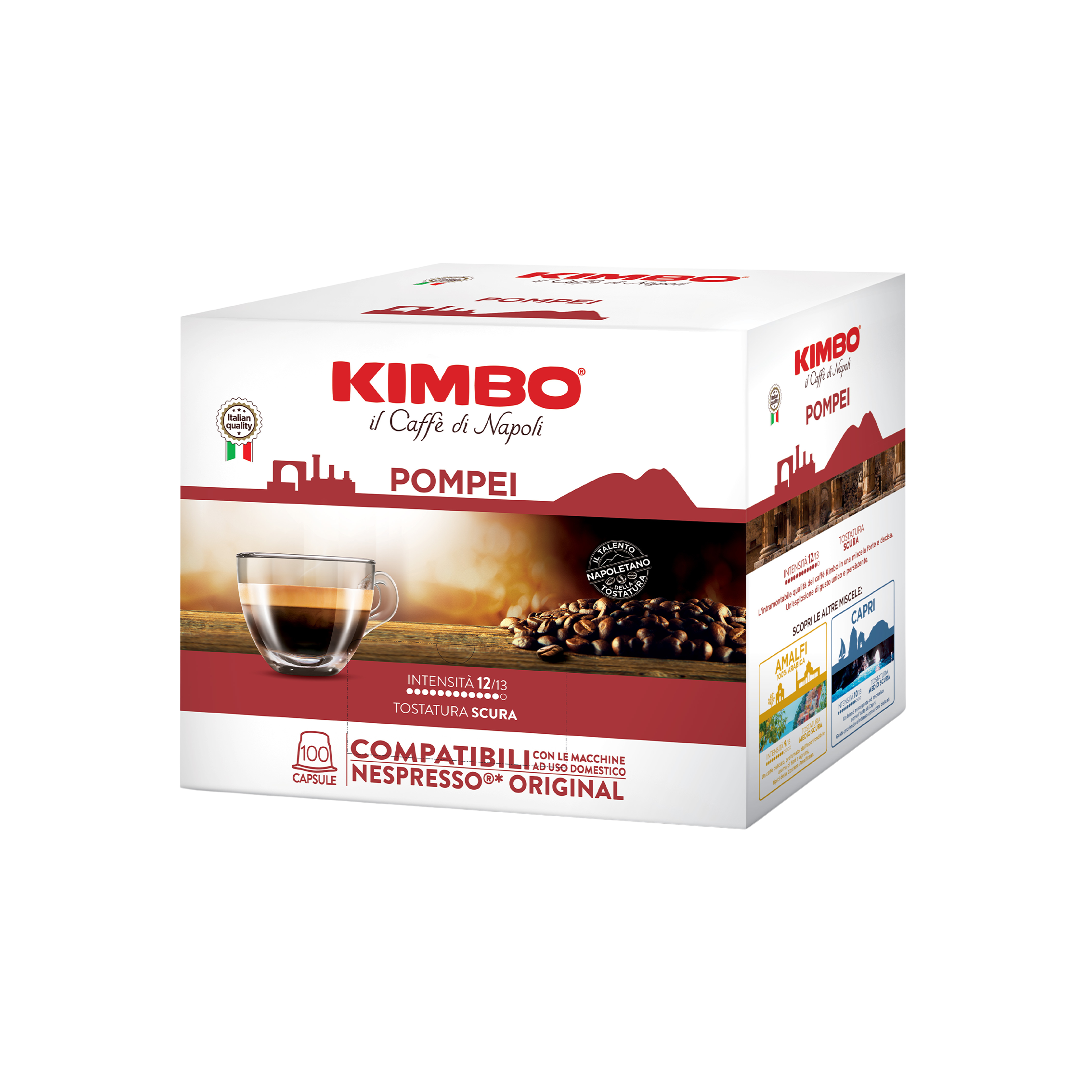Kimbo Pompei Kapseln (400 Stück, kompatibel mit Nespresso®)