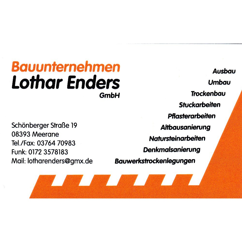 Bauunternehmen Lothar Enders in Meerane - Logo