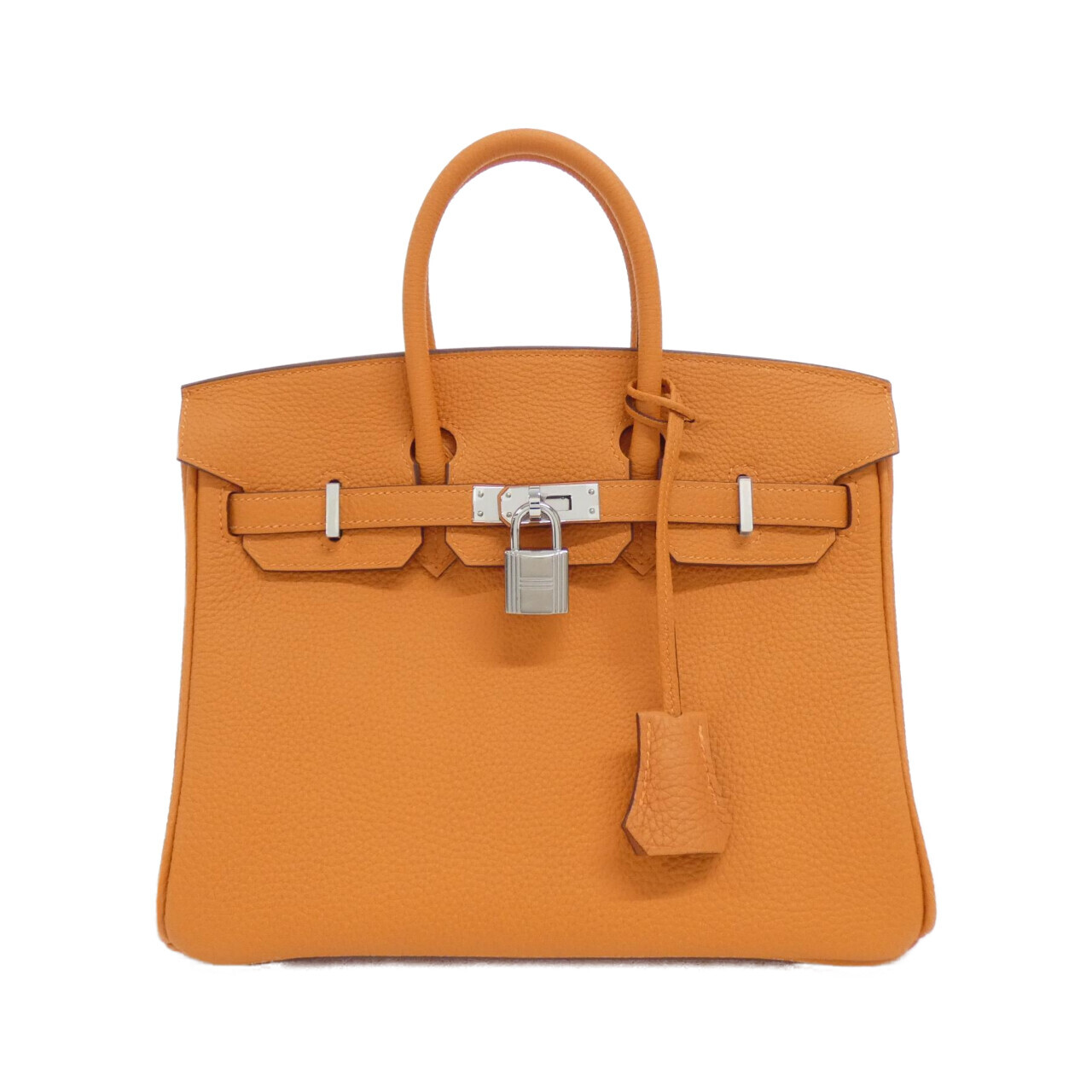 エルメス バーキン 25cm 041344CK トゴ ORANGE シルバー金具 W刻印