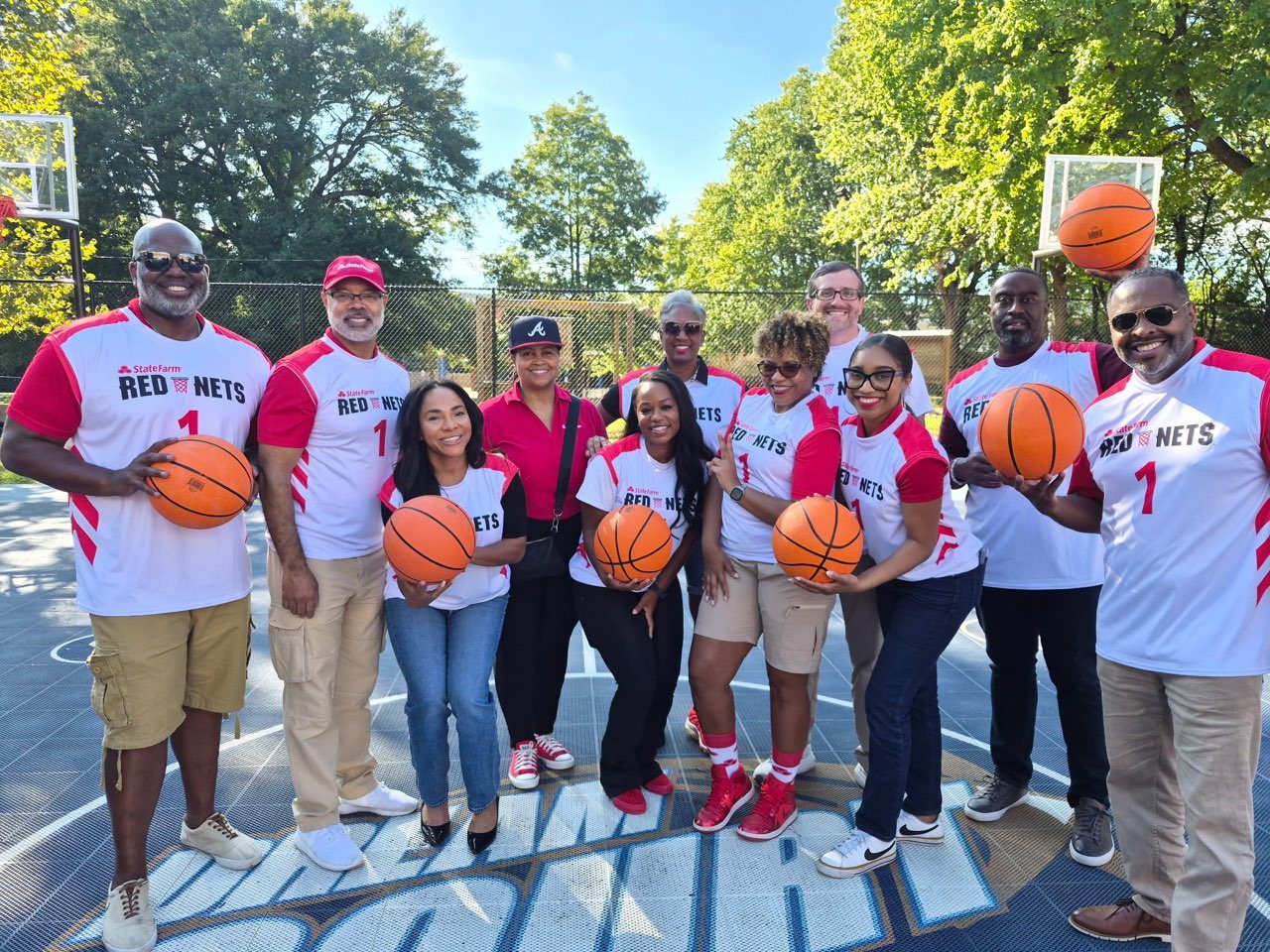 Proud to team up with fellow State Farm agents for State Farm Red Nets! We are bringing back the swish by replacing damaged and missing basketball nets at local courts across our community. Here is to making a difference where we live and play.