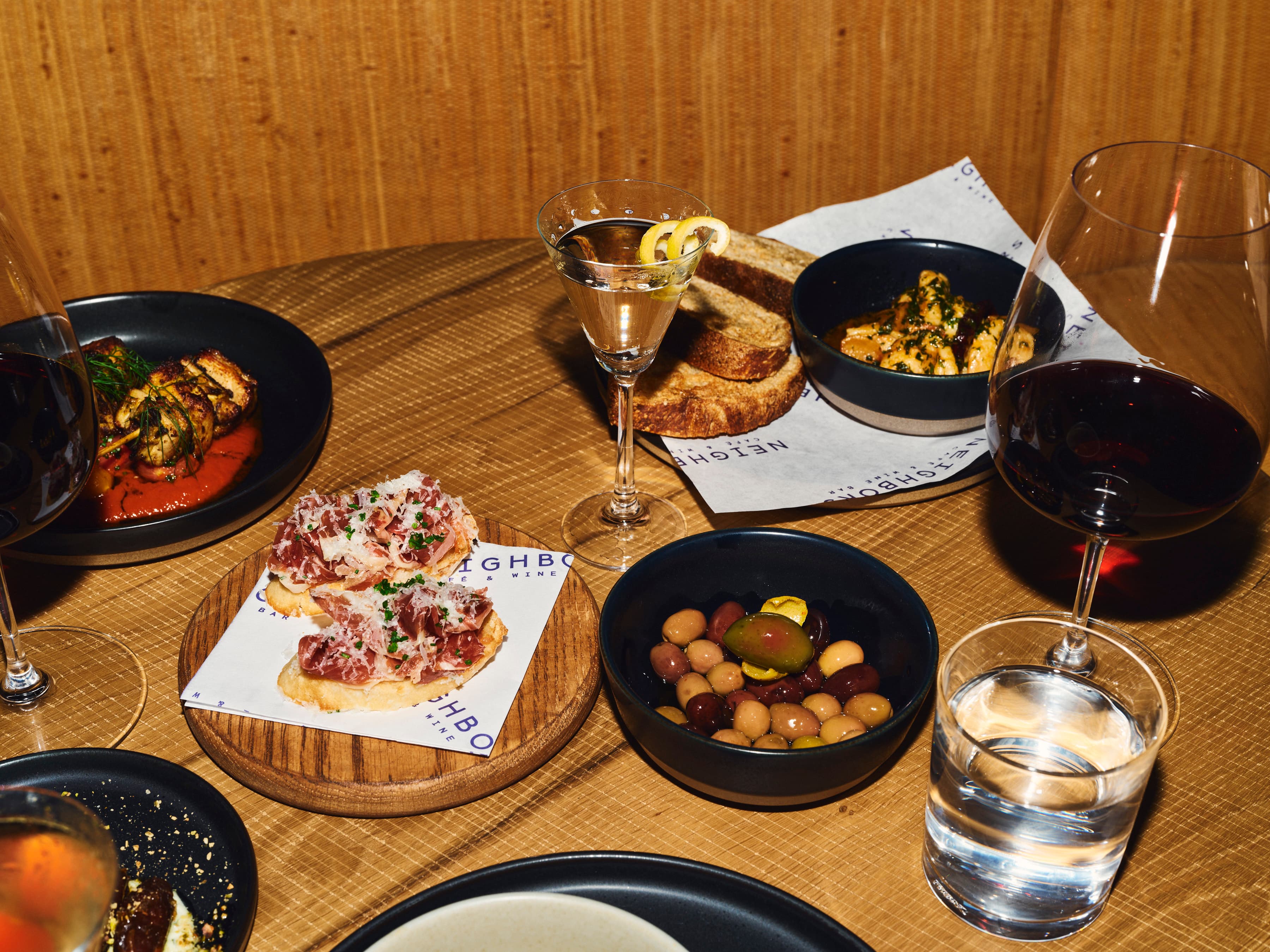 Wine and Food at Neighbors 