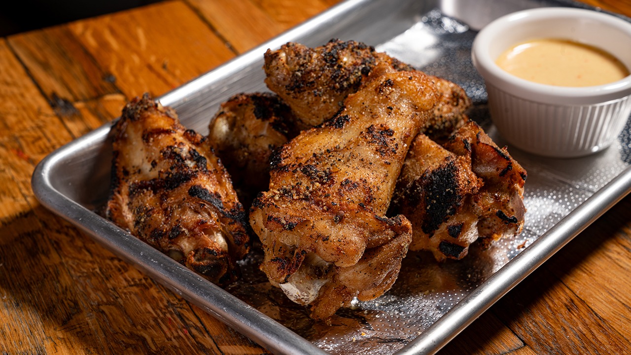 Grilled Chicken Wings, Lemon Pepper Rub