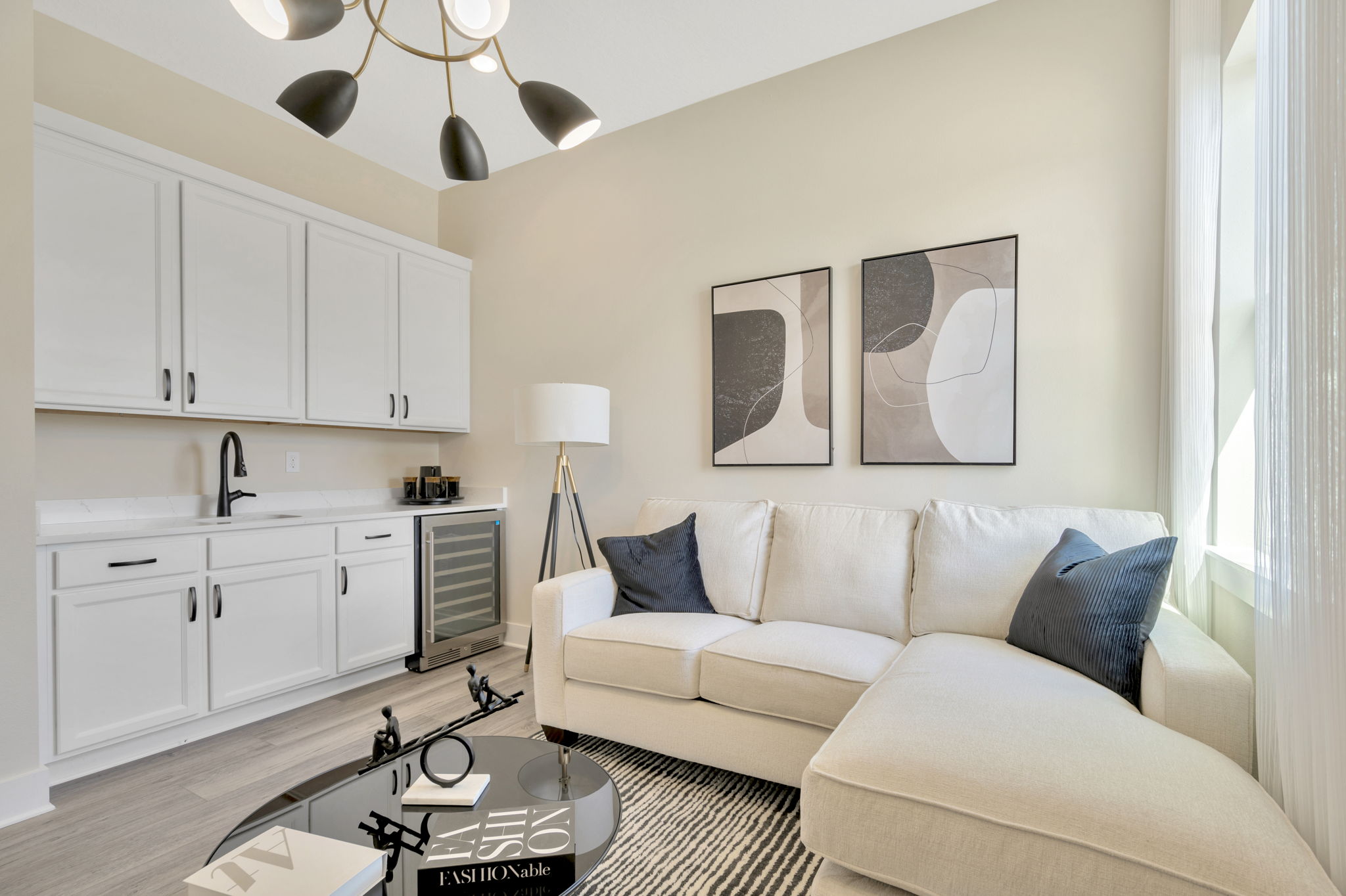 The Third Bedroom of a DRB Homes Eider Home Plan at Biscayne Landing at Seaire in Parrish, FL.