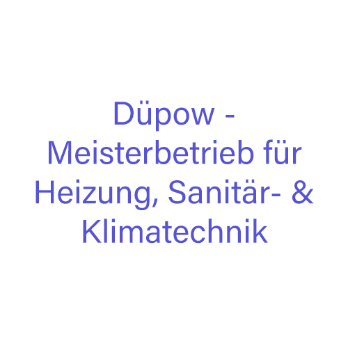Kundenlogo Düpow - Meisterbetrieb für Heizung, Sanitär- & Klimatechnik