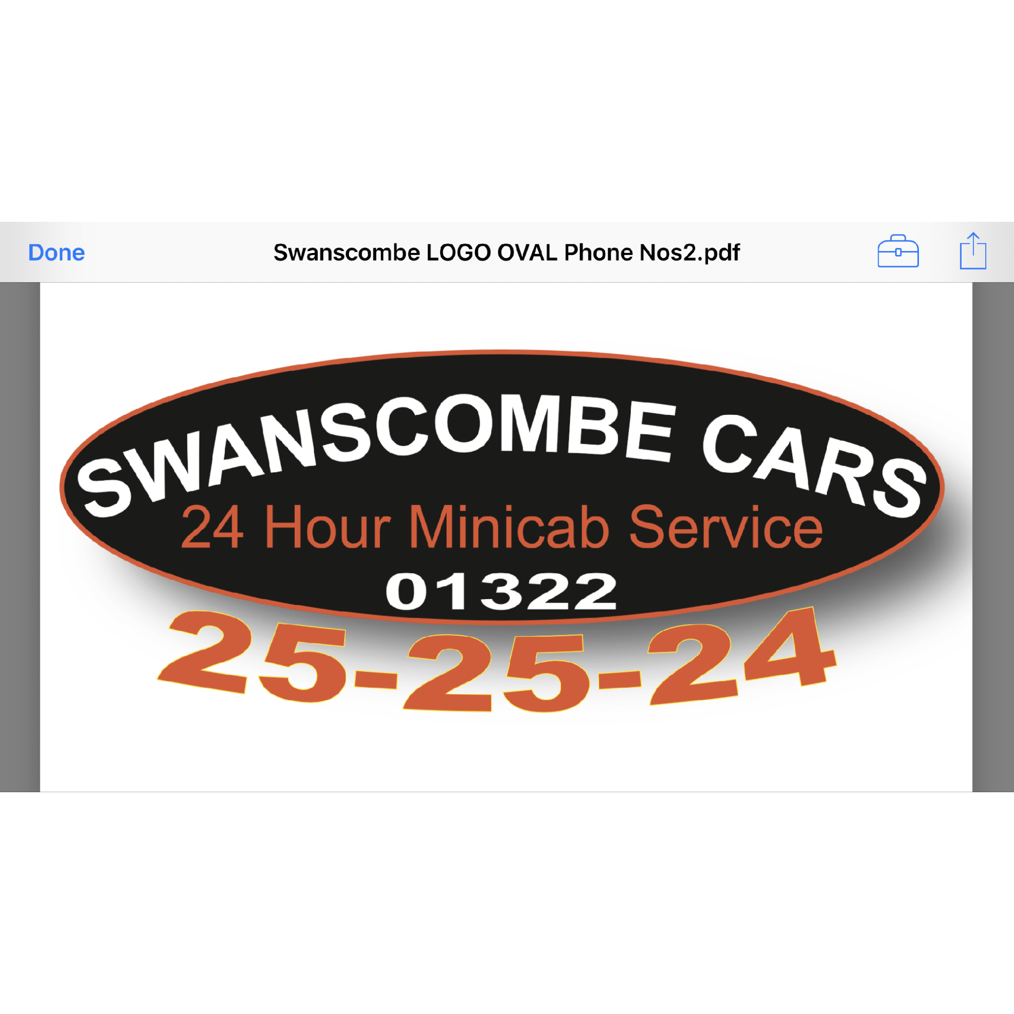 LOGO Swanscombe Cars Dartford 01474 776655