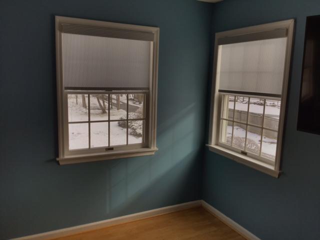 Add a timeless statement to your home with our elegant Roller Shades. These shades as seen here in Ossining look good in any home - adding a soft, warm ambiance to your room. #BudgetBlindsOssining #RollerShades #ShadesOfBeauty #FreeConsultation #WindowWednesday