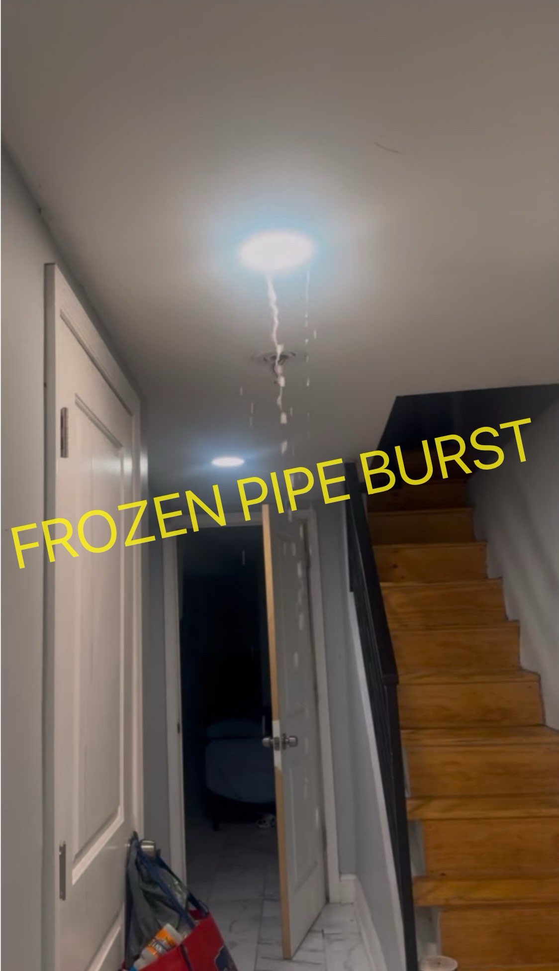 Frozen Pipe Burst Claim covered. Public Adjuster
