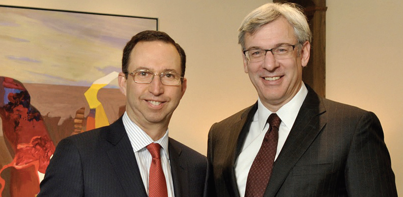 De gauche à droite: Bruce Kent et Dave McKay, président et chef de la direction de RBC.
