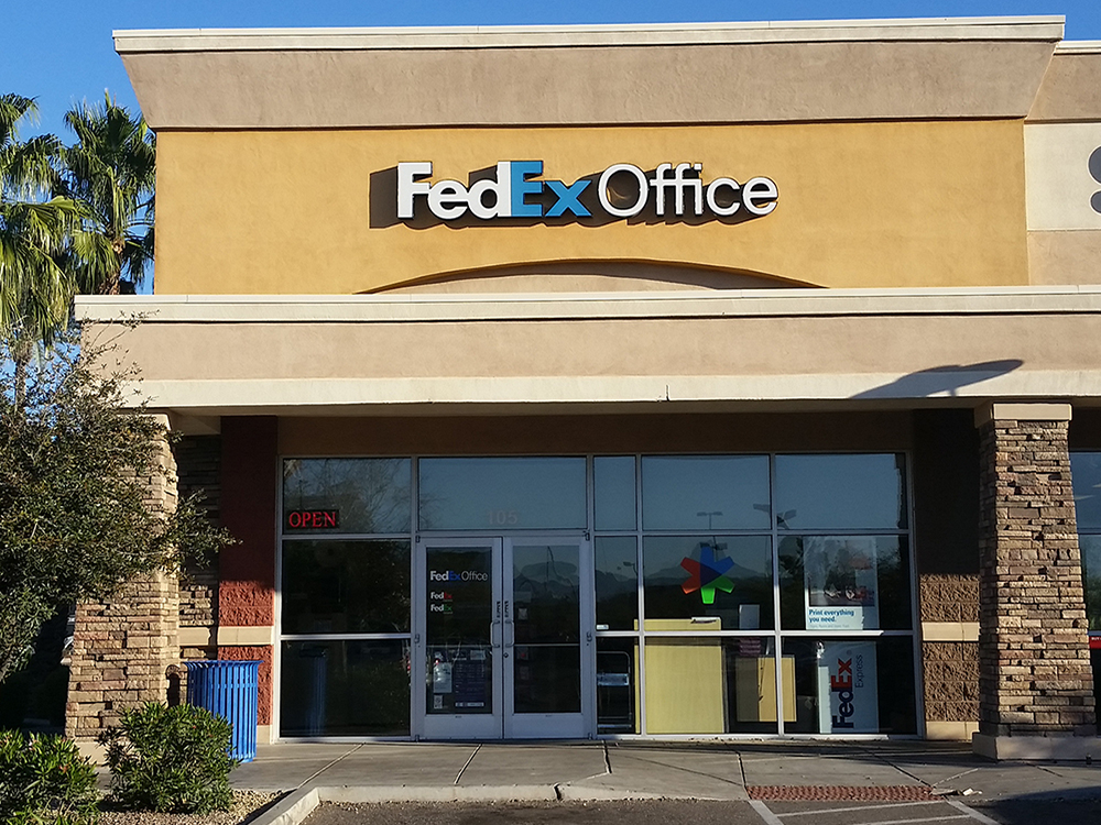 Exterior photo of FedEx Office location at 9925 W McDowell Rd\t Print quickly and easily in the self-service area at the FedEx Office location 9925 W McDowell Rd from email, USB, or the cloud\t FedEx Office Print & Go near 9925 W McDowell Rd\t Shipping boxes and packing services available at FedEx Office 9925 W McDowell Rd\t Get banners, signs, posters and prints at FedEx Office 9925 W McDowell Rd\t Full service printing and packing at FedEx Office 9925 W McDowell Rd\t Drop off FedEx packages near 9925 W McDowell Rd\t FedEx shipping near 9925 W McDowell Rd