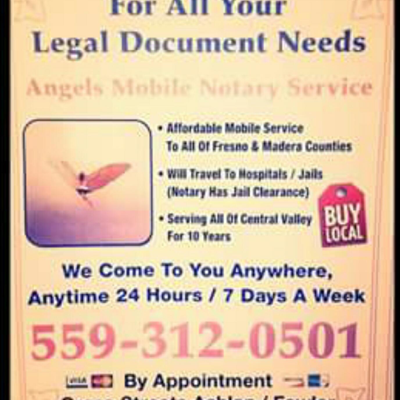 ANGELS MOBILE NOTARY SERVICES Logo