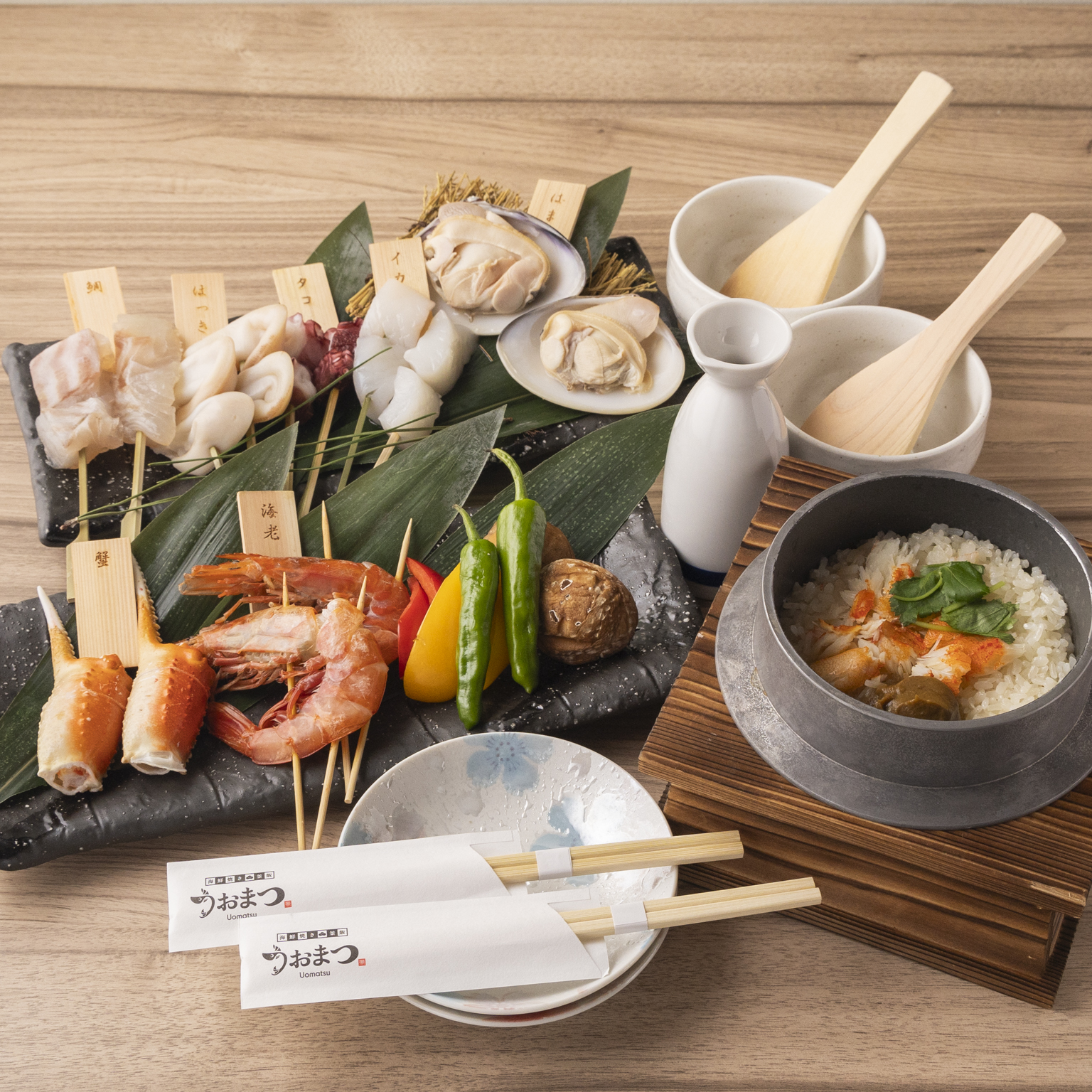 Images 海鮮焼き 釜飯 うおまつ