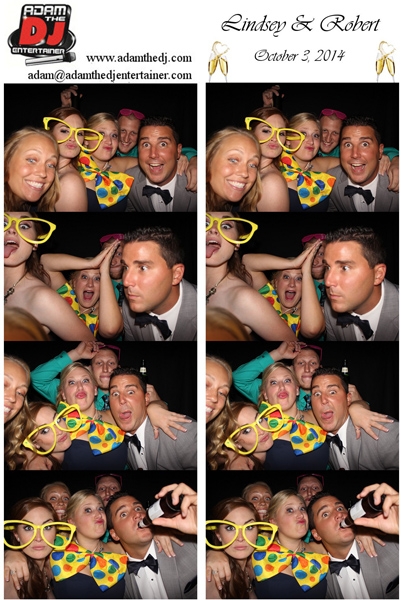 Wedding Party Enjoying the Night in the Photo Booth