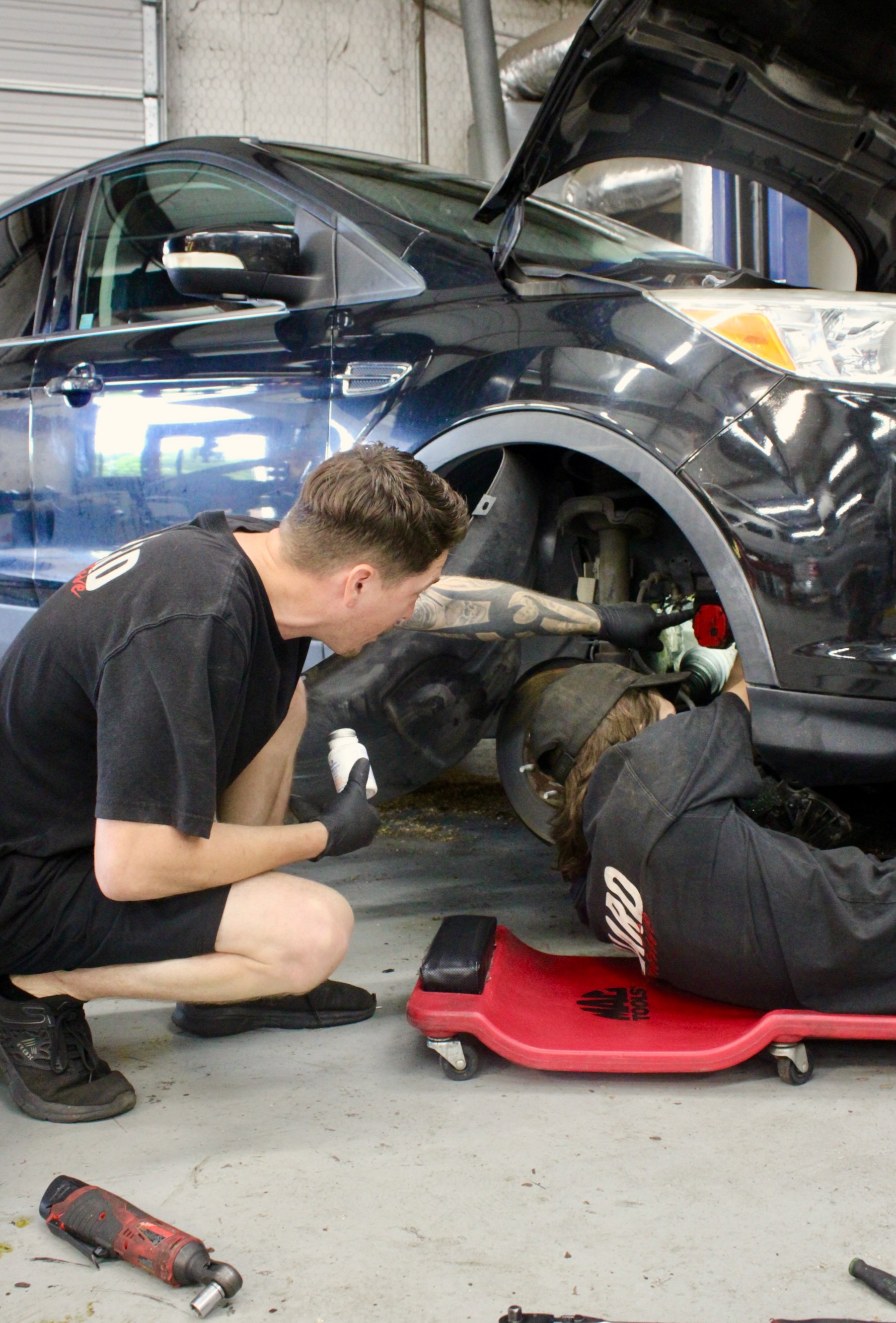 Serpentine belt replacement at Willard Automotive in Lewisville, TX. 