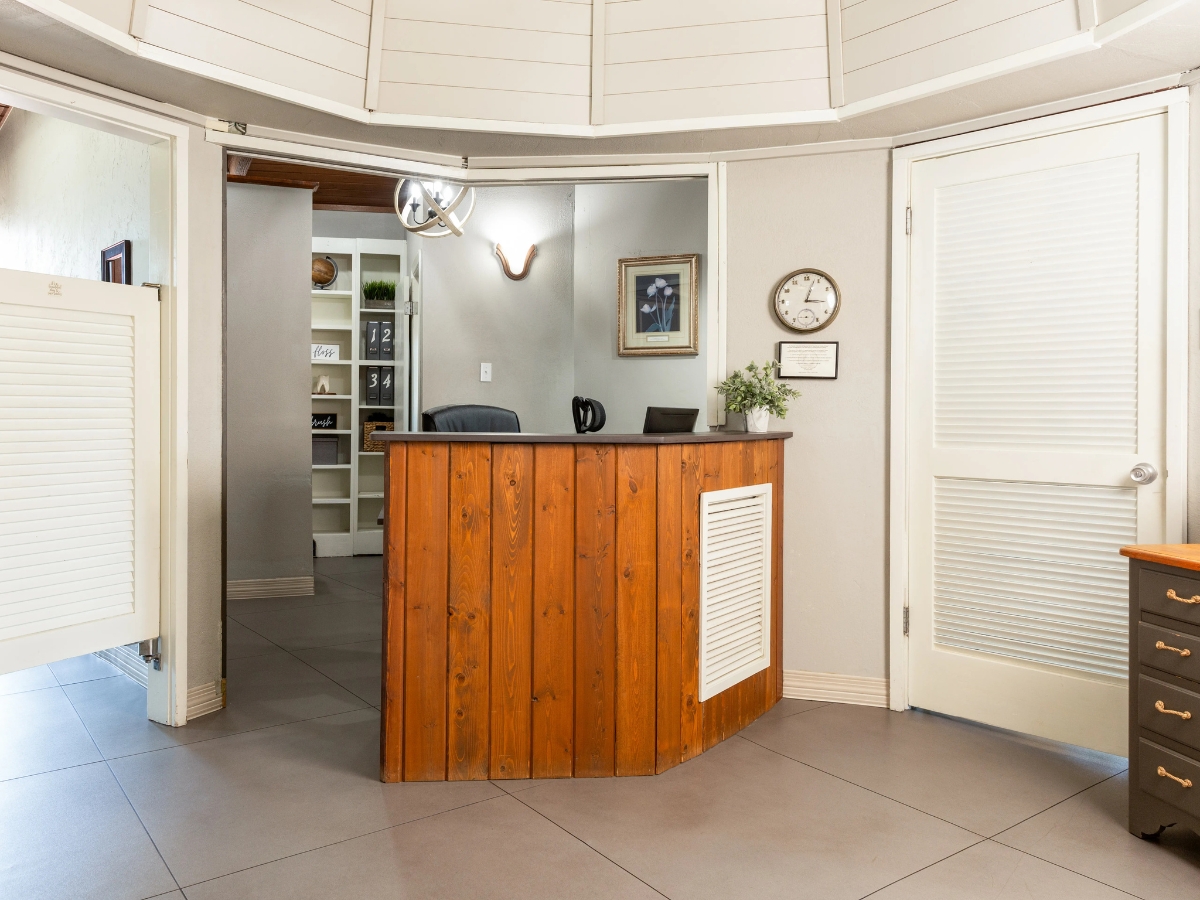 Reception at our dental office in Borger, TX.

Above and Beyond Dental
101 N. McGee
Borger TX 79007
 