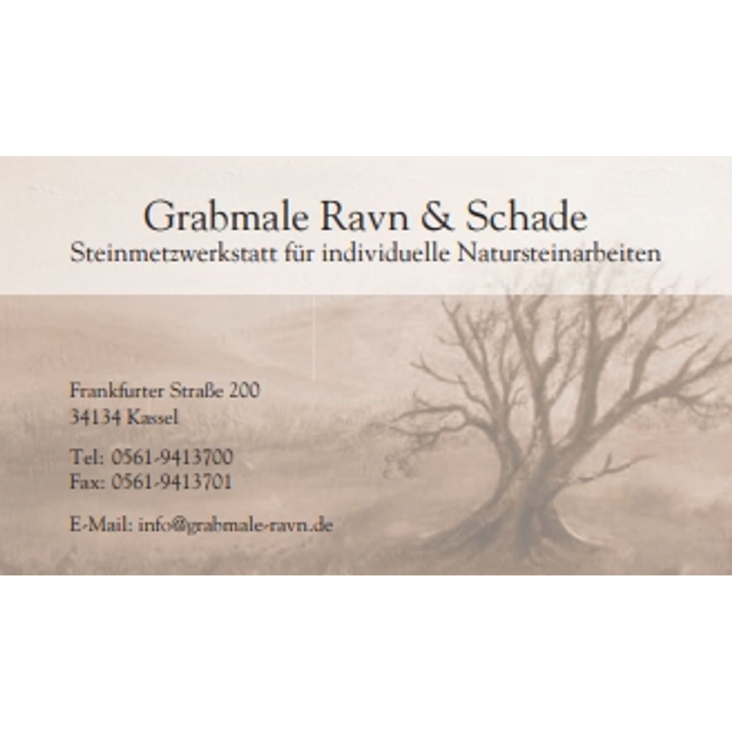 Grabmale Ravn & Schade Inh. Gerrit Schade Steinmetzmeister in Kassel