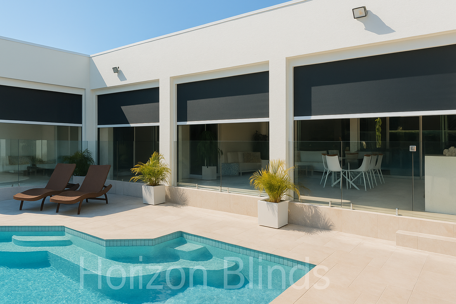 Blinds 
Indoor and Outdoor 
Call us to schedule your FREE estimate at (786) 597-1085. 